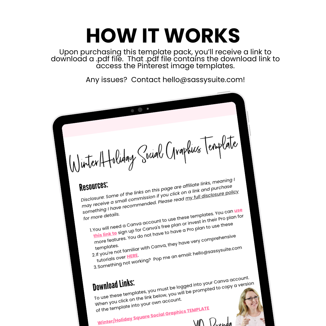 Canva Customizable Winter/Holiday Social Graphics Templates