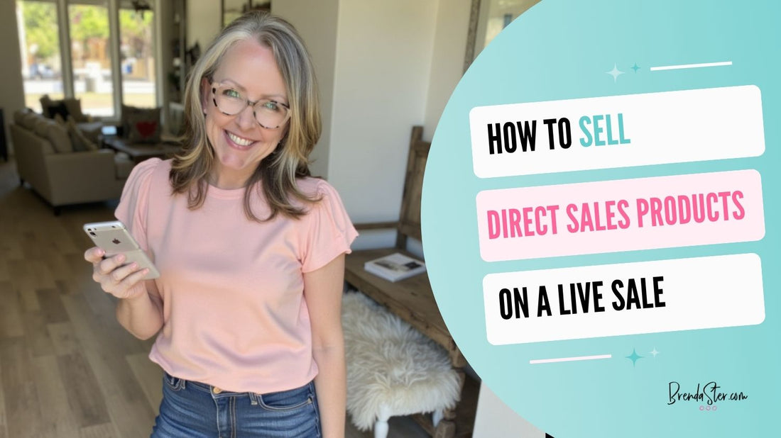 How to Sell Direct Sales Products on a Live Sale